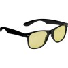 Lunettes de soleil avec monture en plastique noir et verres colorés