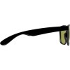 Lunettes de soleil avec monture en plastique noir et verres colorés