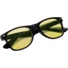 Lunettes de soleil avec monture en plastique noir et verres colorés