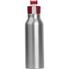Bouteille en métal avec couvercle silicone