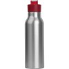 Bouteille en métal avec couvercle silicone