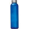 Bouteille transparente avec couvercle gris
