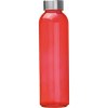 Bouteille transparente avec couvercle gris