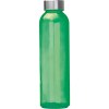Bouteille transparente avec couvercle gris