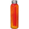 Bouteille transparente avec couvercle gris