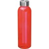 Bouteille transparente avec couvercle gris