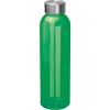 Bouteille transparente avec couvercle gris