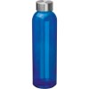 Bouteille transparente avec couvercle gris
