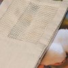 Sac en coton OEKO Tex avec partie centrale crochetée