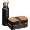Set lunchbox et bouteille isolée