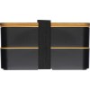 Set lunchbox et bouteille isolée