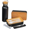 Set lunchbox et bouteille isolée