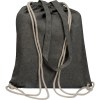 Sac en coton recyclé avec longues poignées et cordons de transport
