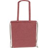 Sac en coton recyclé avec longues poignées et cordons de transport