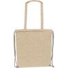 Sac en coton recyclé avec longues poignées et cordons de transport