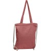 Sac en coton recyclé avec longues poignées et cordons de transport