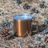 Tasse de camping en acier inoxydable