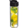 Bouteille en verre avec passoire