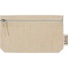 Etui en coton avec fermeture éclair