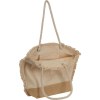 Sac de plage Oeko-Tex ® naturel avec fond en jute et cordelette