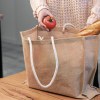 Très grand sac de jute en couleur naturelle