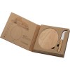 Set pour fromage avec plateau en bois