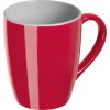 Tasse colorée et intérieur blanc