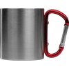 Tasse en métal avec mousqueton