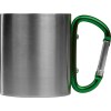 Tasse en métal avec mousqueton