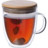 Verre à double paroi avec poignée et capacité de 350 ml