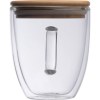 Verre à double paroi avec poignée et capacité de 350 ml