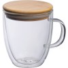 Verre à double paroi avec poignée et capacité de 350 ml