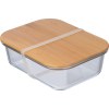 Lunchbox en verre avec couvercle en bambou