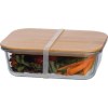 Lunchbox en verre avec couvercle en bambou