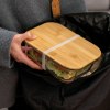 Lunchbox en verre avec couvercle en bambou
