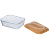 Lunchbox en verre avec couvercle en bambou