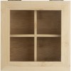 Boîte de rangement pour le thé en bambou avec couvercle en verre pour 40 sachets de thé