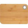 Planche à découper en bambou avec anneau en silicone coloré