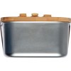 Lunchbox avec couvercle en bambou et bande silicone