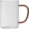 Tasse en verre avec poignée colorée