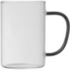 Tasse en verre avec poignée colorée