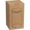 Pot en verre borosilicaté avec couvercle en bois de pin, 1000 ml