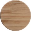Pot en verre borosilicaté avec couvercle en bois de pin, 1000 ml
