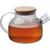 Bouteille en verre avec couvercle en bambou, 1.000 ml
