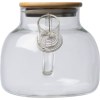 Bouteille en verre avec couvercle en bambou, 1.000 ml