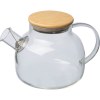 Bouteille en verre avec couvercle en bambou, 1.000 ml