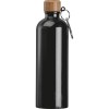 Gourde en acier inoxydable avec mousqueton, 750ml