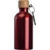Gourde en acier inoxydable avec mousqueton, 400ml