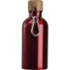 Gourde en acier inoxydable avec mousqueton, 400ml
