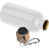 Gourde en acier inoxydable avec mousqueton, 400ml